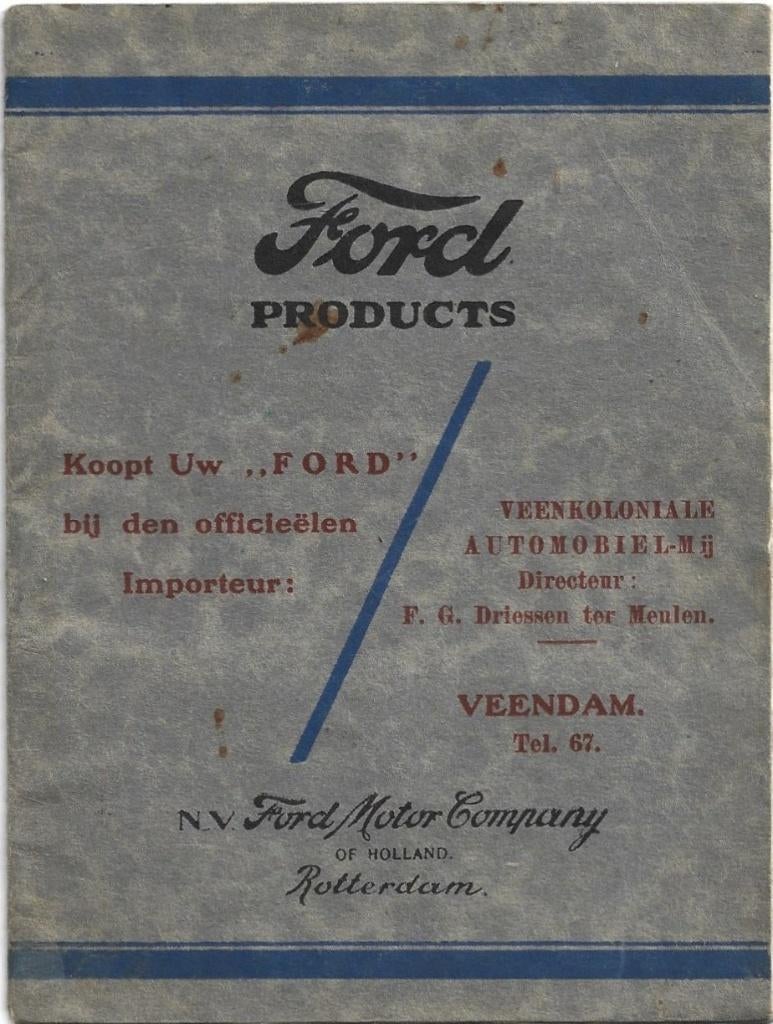 Ford T products brochure auto truck (A1436), Ophalen of Verzenden, Zo goed als nieuw, Ford