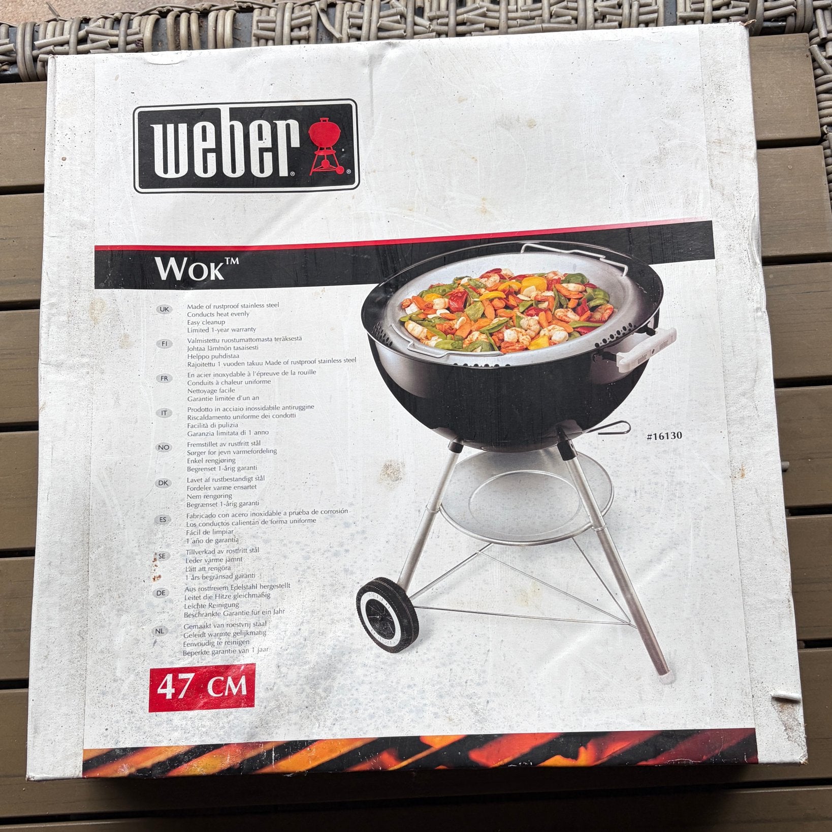Weber wok - 47 cm, Ophalen, Nieuw