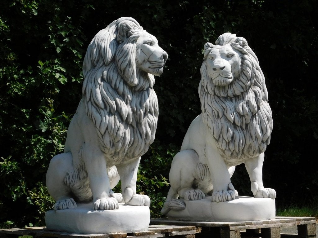 Set Leeuwen XXL - 135 cm - Wit, ., Nieuw, Ophalen of Verzenden, .