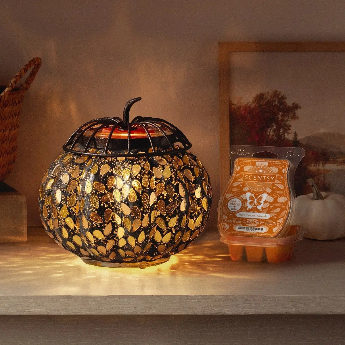 Scentsy warmer Golden Gourd NIEUW €60, Ophalen of Verzenden, Nieuw