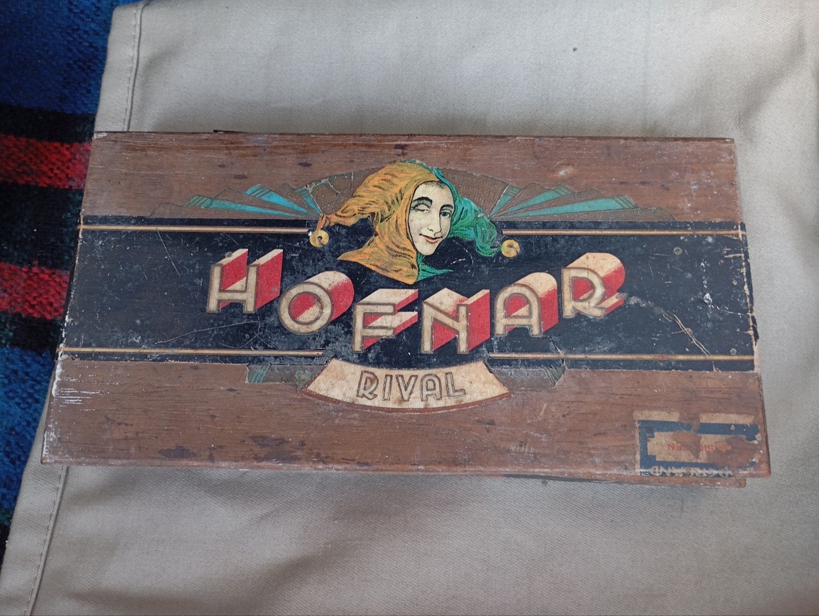 Vintage Hofnar Rival Sigaren Doos Hout zeldzaam, Ophalen of Verzenden, Verpakking