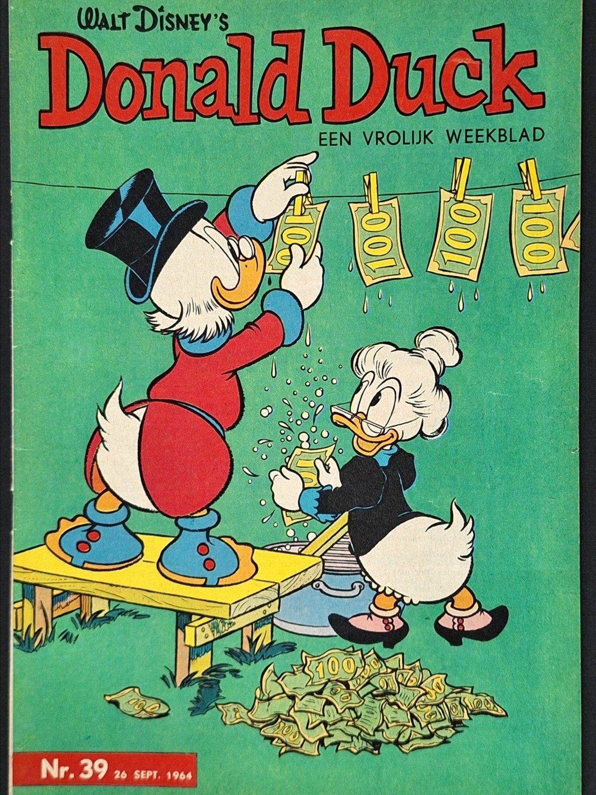 Donald Duck 1964 nr. 39, Eén stripboek, Ophalen of Verzenden, Zo goed als nieuw