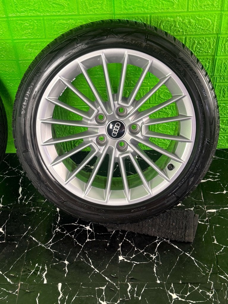 Originele Audi A3 S3 Caddy A4 velgen 17" 5x112 winterset 8Y, Niet ingevuld, Gebruikt, Banden en Velgen, Niet ingevuld