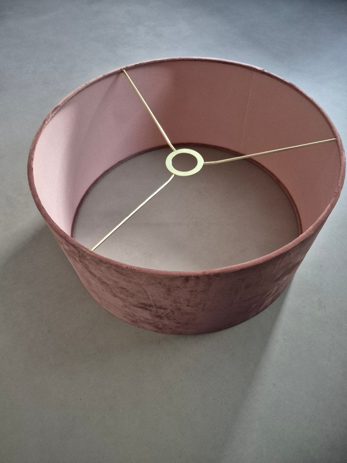 2 Roze velours lampenkappen - Zo goed als nieuw, Rond, Zo goed als nieuw, Ophalen, Hanglamp