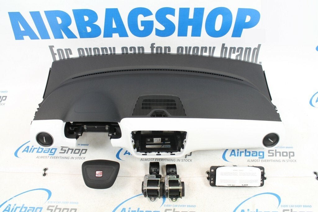 Airbag set - Dashboard zwart/wit Seat MII (2011-2016)