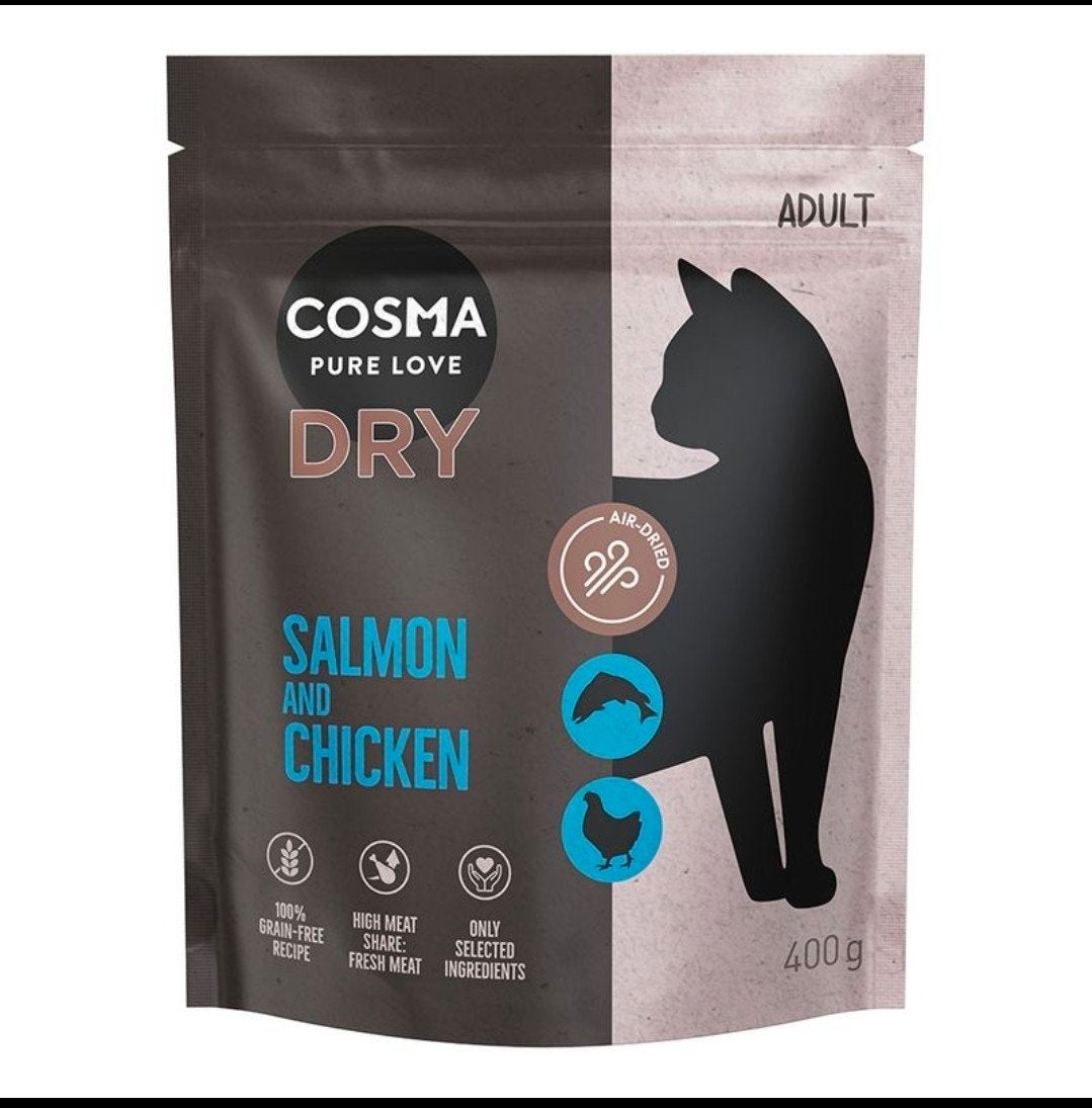 Cosma Salmon&Chicken 400 gr, Ophalen