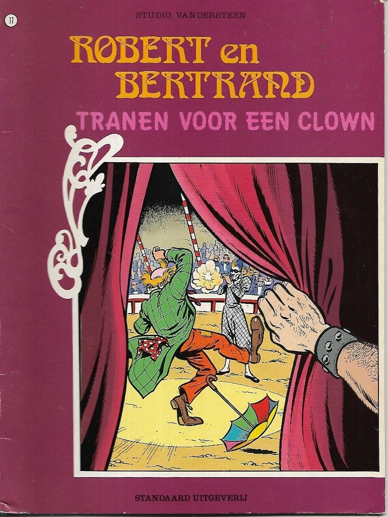 Robert en Bertrand - Nr. 77: Tranen voor een clown, Eén stripboek, Ophalen of Verzenden, Gelezen
