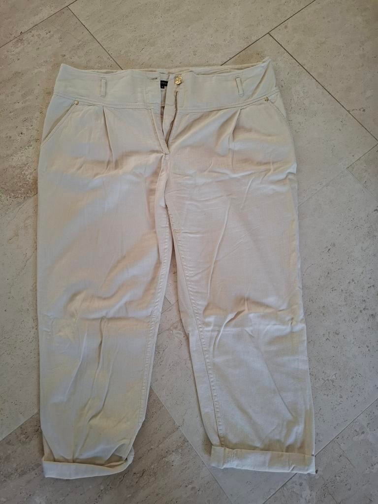 Caroline Biss broek, Wit, Maat 46/48 (XL) of groter, Ophalen of Verzenden, Zo goed als nieuw