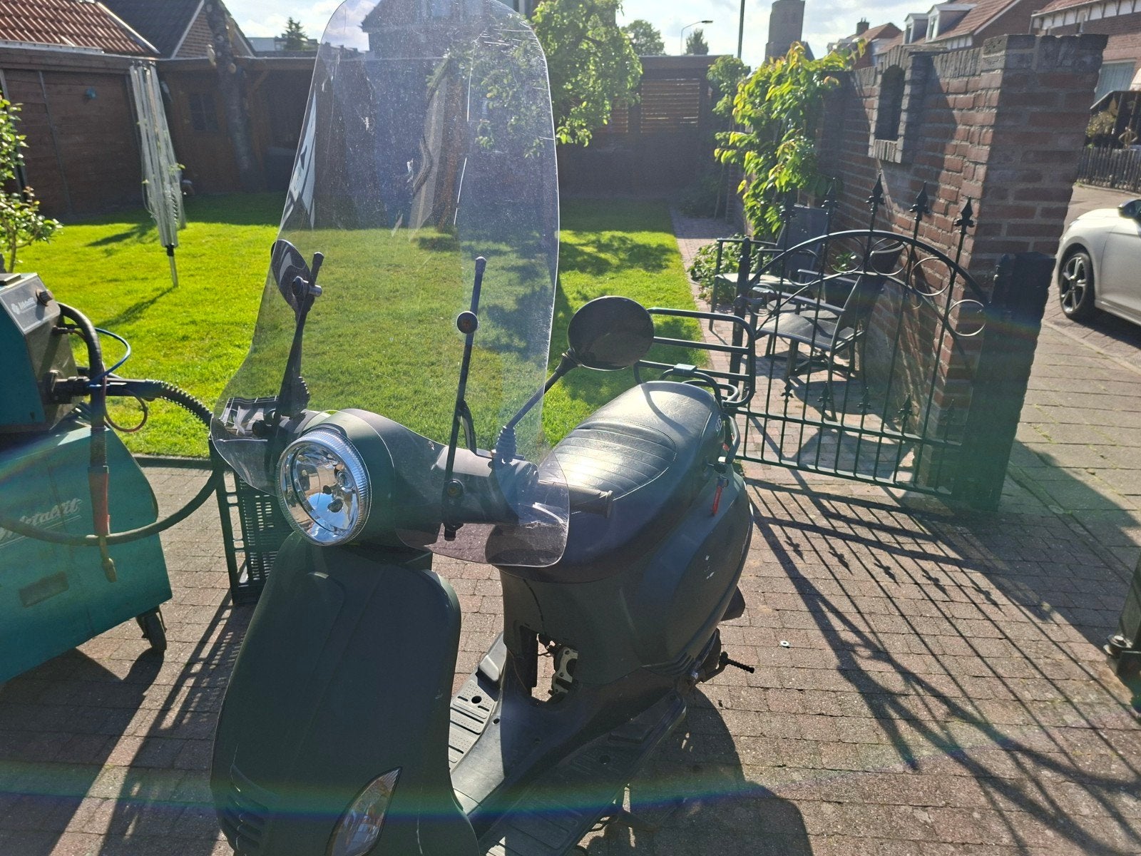 Stoere groene scooter  vandaag liefst nog ophalen, Ophalen, Gebruikt, Benzine, Overige merken