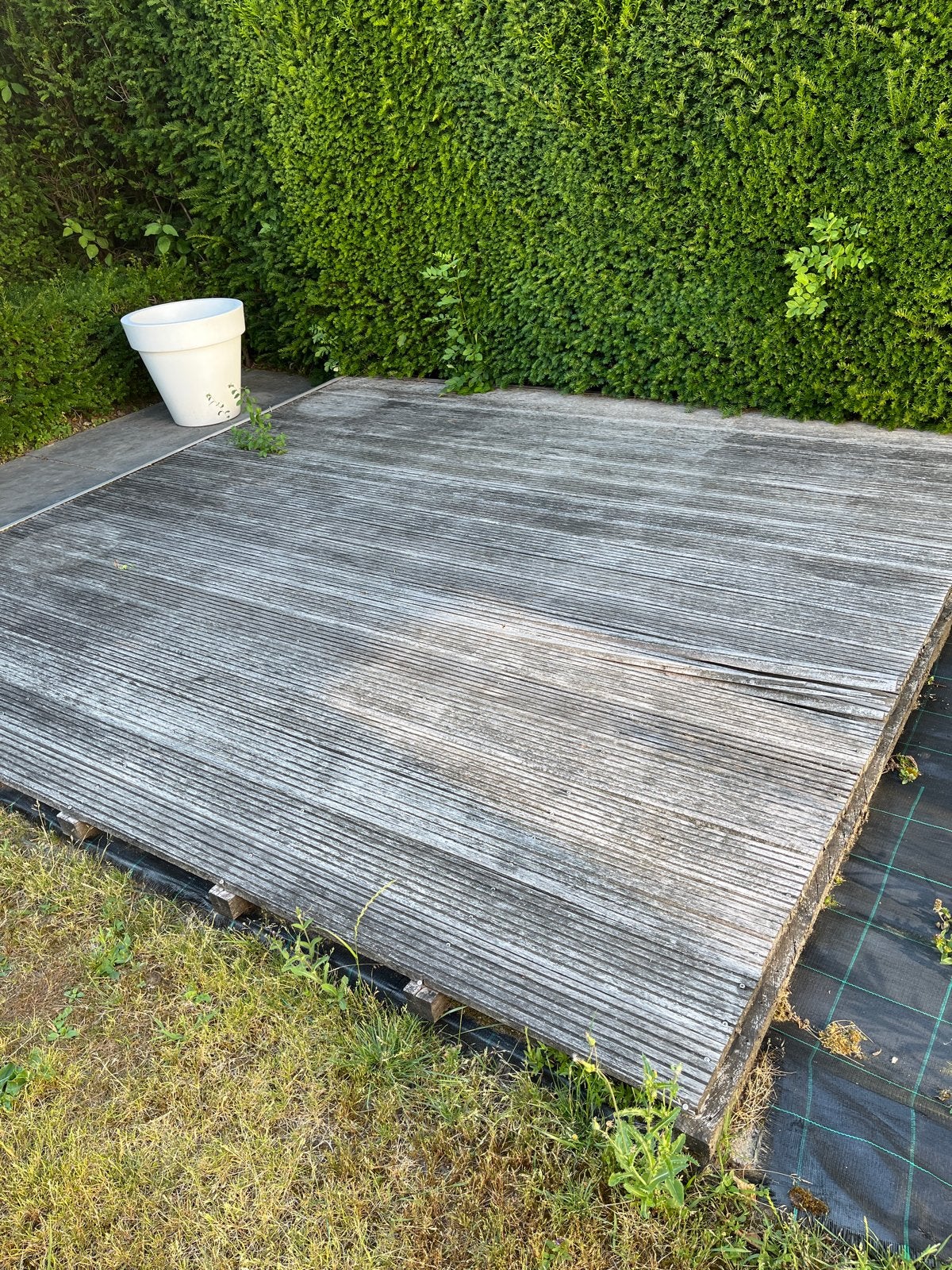 Bangkirai vlonderplanken - GRATIS, Tuin en Terras, Terrasdelen en Vlonders, Ophalen, Gebruikt, Hout