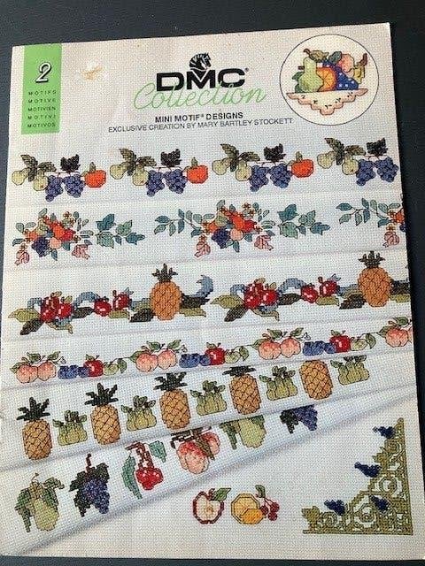 DMC Borduurpatroon mini motif designs fruit € 5,50, Ophalen of Verzenden, Nieuw, Handborduren, Patroon