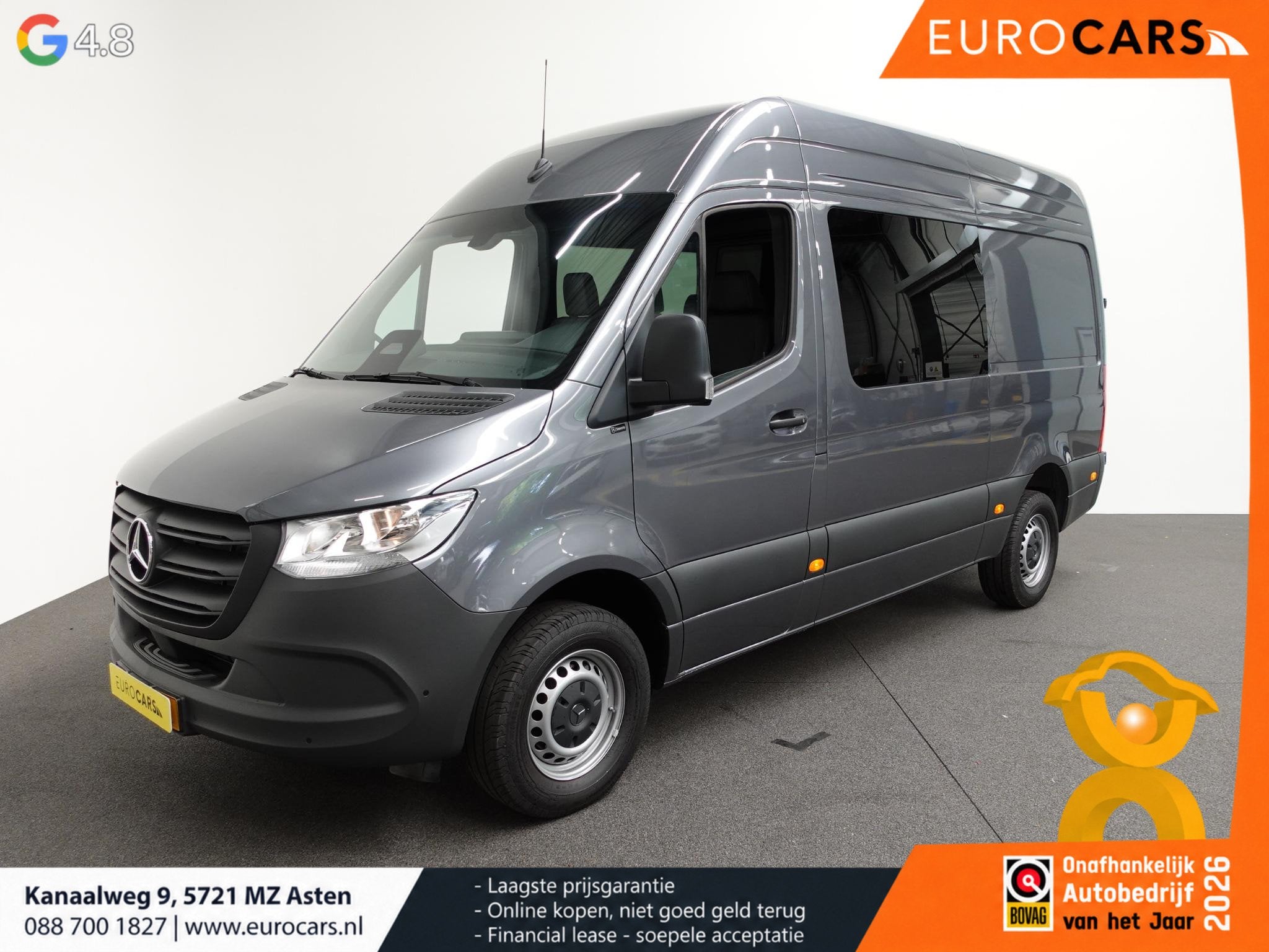 Mercedes-Benz Sprinter 315 L2H2 Dubbele cabine Automaat Airc, Automaat, Achterwielaandrijving, Gebruikt, 4 cilinders