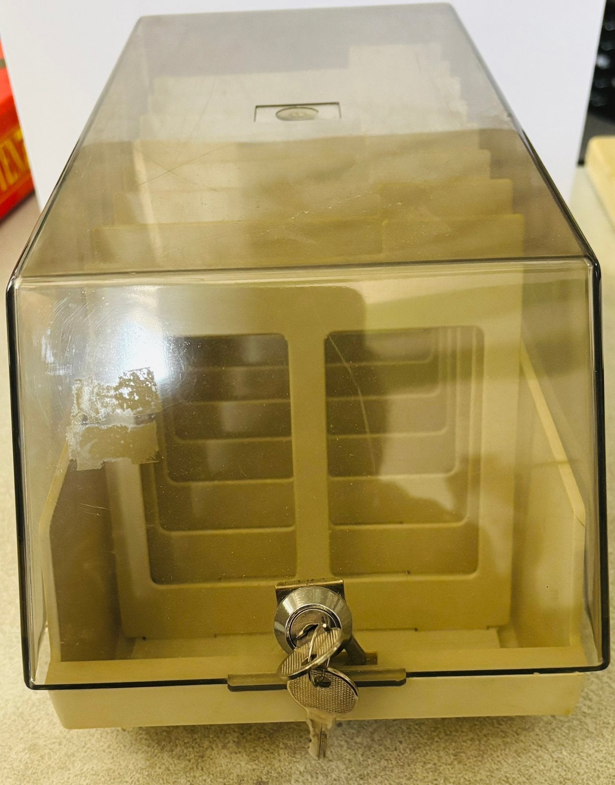 Grote floppy disks opberg box gratis verzending., Computers en Software, Verzenden