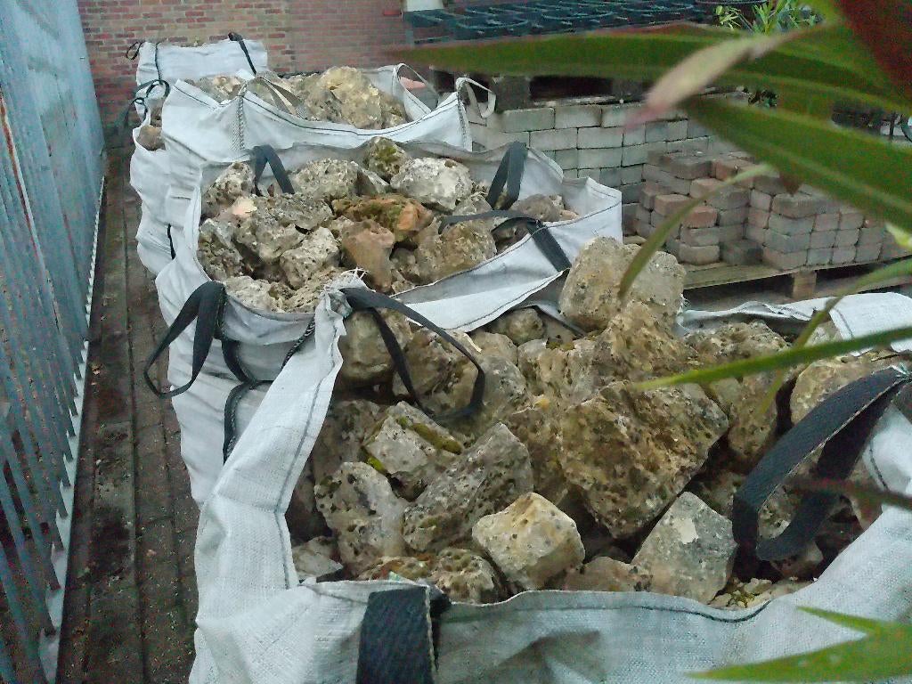 Kundersteen Natuursteen 7 Big Bags, Ophalen, Overige materialen, Gebruikt, Beige