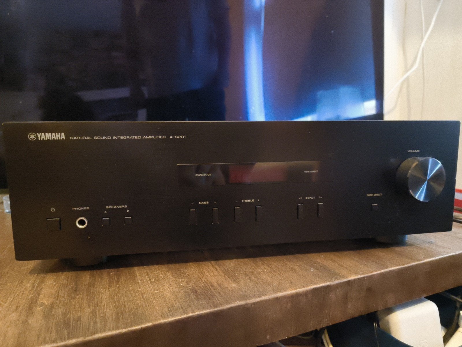Yamaha A-S201 Versterker - Zo goed als nieuw, Audio, Tv en Foto, Versterkers en Receivers, Ophalen, Zo goed als nieuw, 120 watt of meer