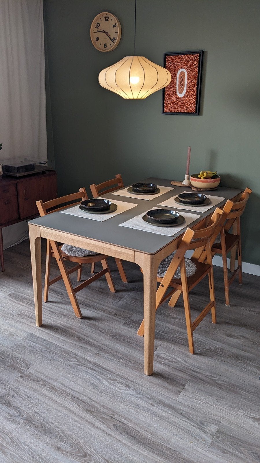 Sav & Okse Rikke tafel met Fenix blad 160x90, Ophalen, Overige materialen, 50 tot 100 cm, Zo goed als nieuw