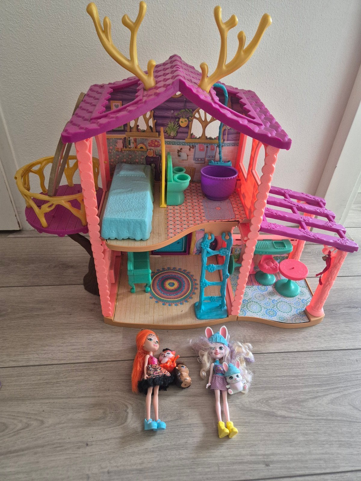 Enchantimalhuis met 2 poppen, Ophalen, Gebruikt, Overige typen