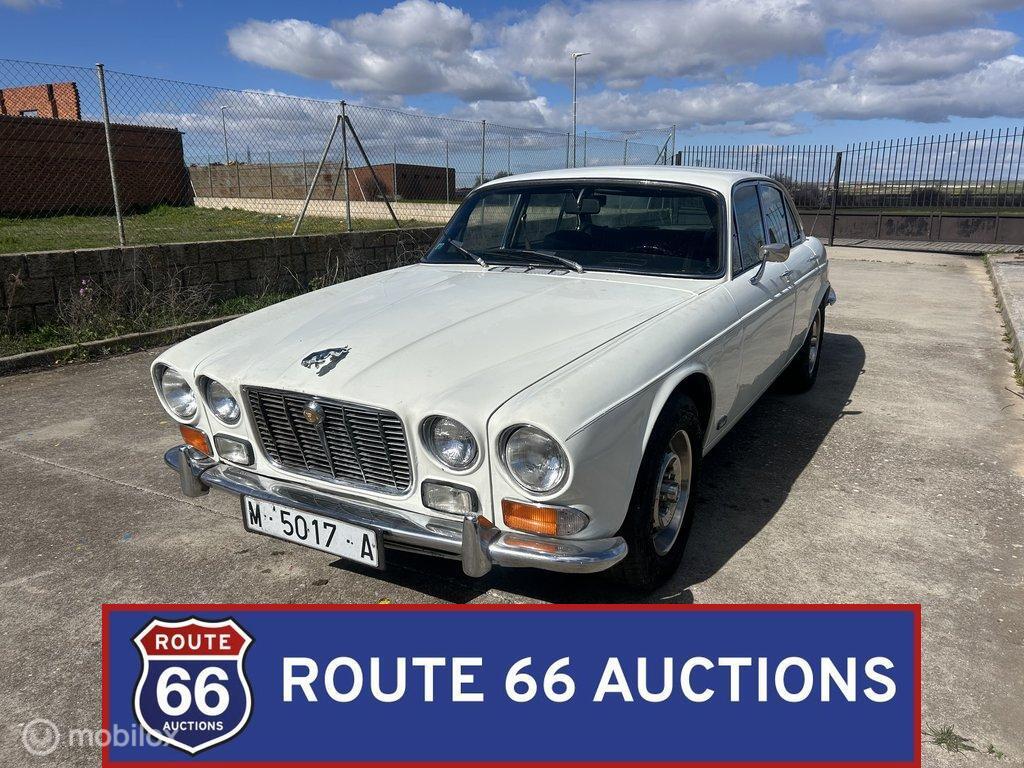 Jaguar XJ6 | 1972 | Route 66 Auctions, Auto's, Oldtimers, Overige carrosserieën, Zwart, Bedrijf, Handgeschakeld