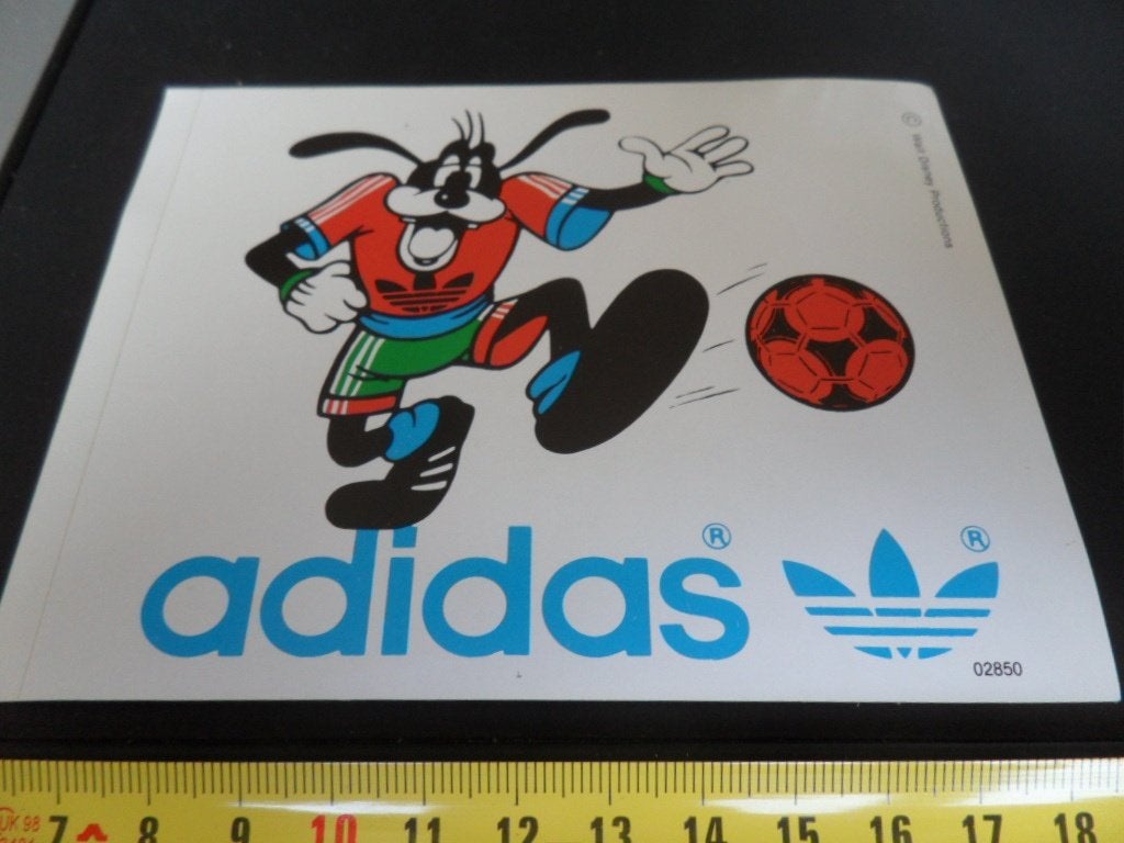 sticker strip disney goofy ADIDAS voetbal, Ophalen of Verzenden, Zo goed als nieuw