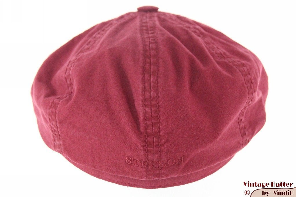 Panelenpet Stetson bordeaux rood biologisch katoen 55 =S New, Stetson, Nieuw, Ophalen of Verzenden, Pet