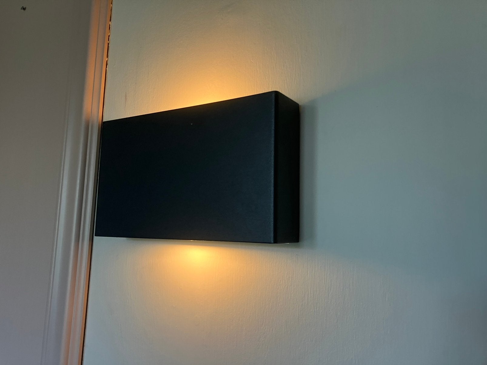 2x wandlamp zwart metaal, Huis en Inrichting, Ophalen, Zo goed als nieuw, Metaal