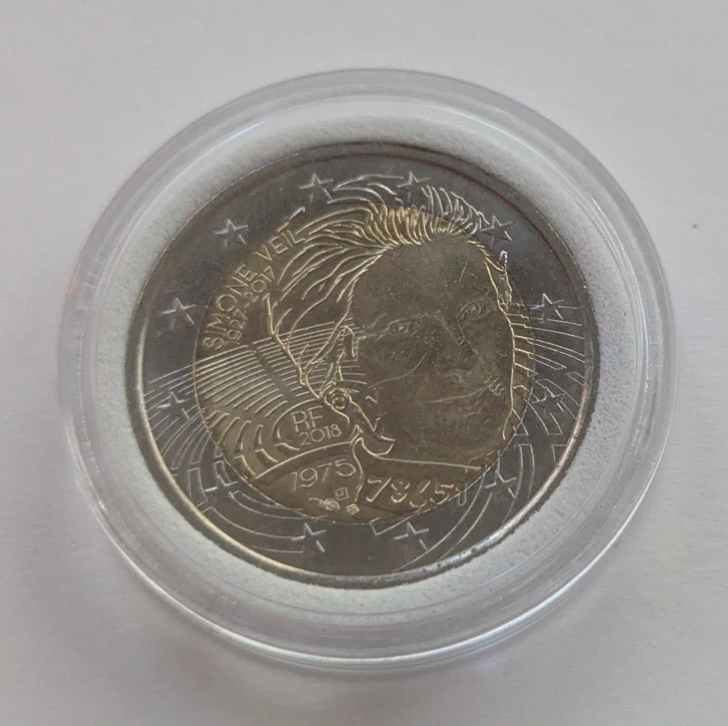 2 Euro Frankrijk 2018 Simone Veil, Postzegels en Munten, Munten | Europa | Euromunten, Verzenden, Frankrijk, 2 euro