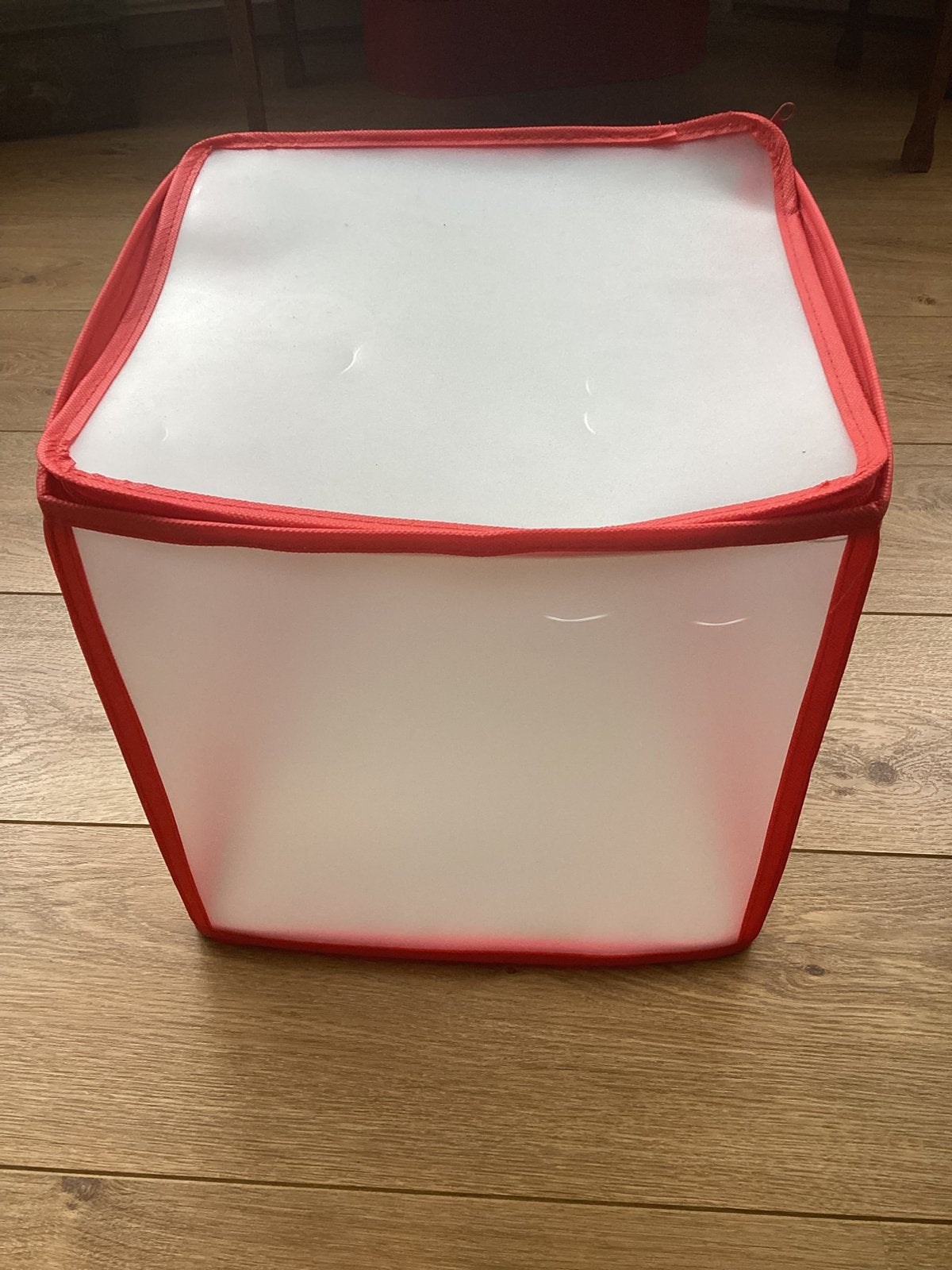 Kerstballen opbergbox - voor 64 ballen - kunststof - rood, Ophalen of Verzenden, Nieuw