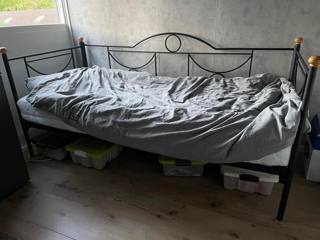 Gratis!! 1 persoonsbed, Ophalen, Gebruikt, 90 cm, Eenpersoons