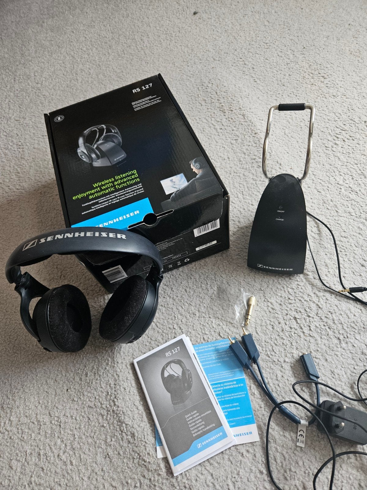 Sennheiser RS 127 Draadloze Hoofdtelefoon met Oplaadstation, Audio, Tv en Foto, Koptelefoons, Ophalen, Sennheiser, Nieuw, Draadloos