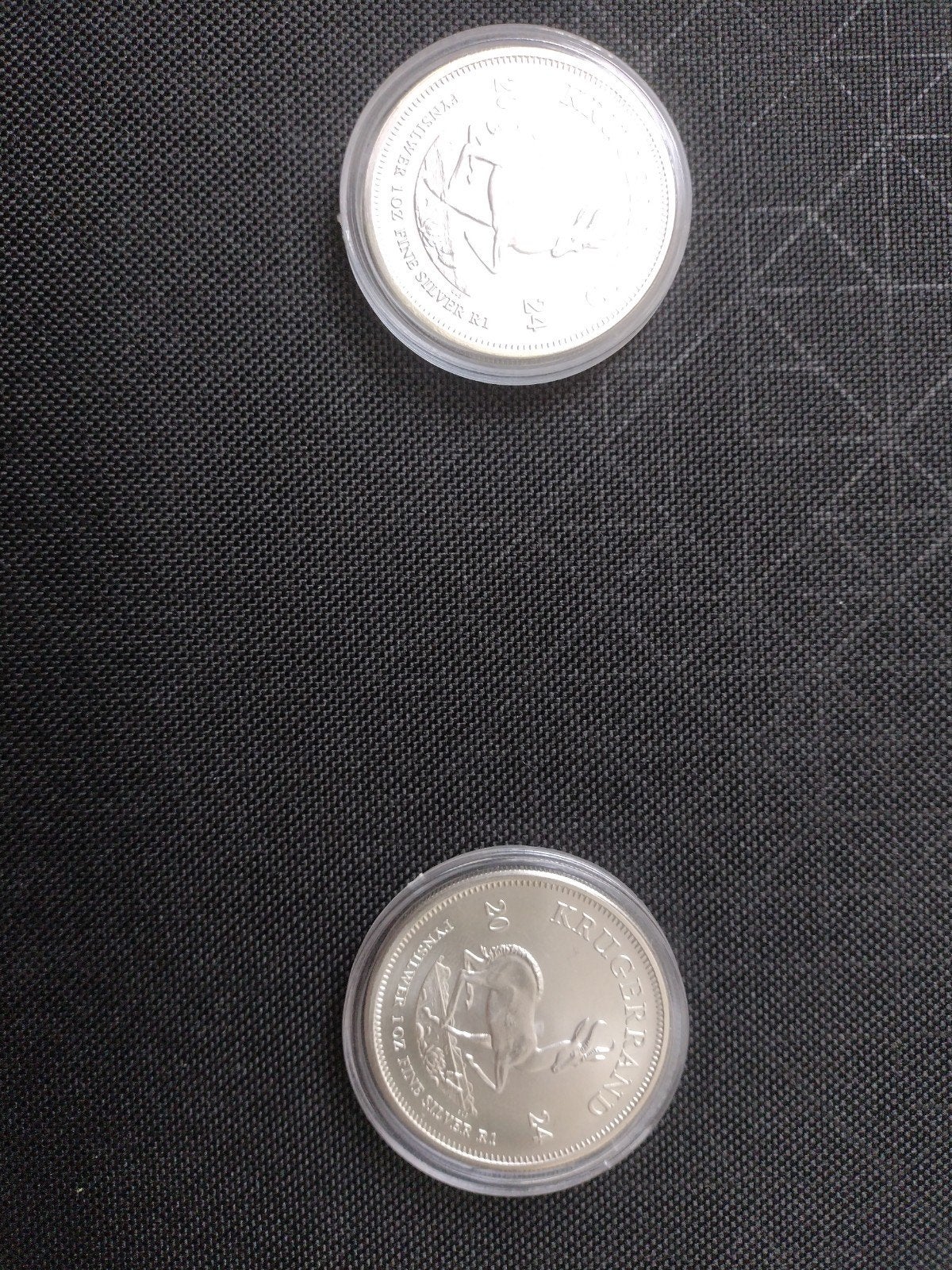Zilveren Krugerrand munten - Zuid-Afrika, Ophalen of Verzenden, Zuid-Afrika, Losse munt, Zilver