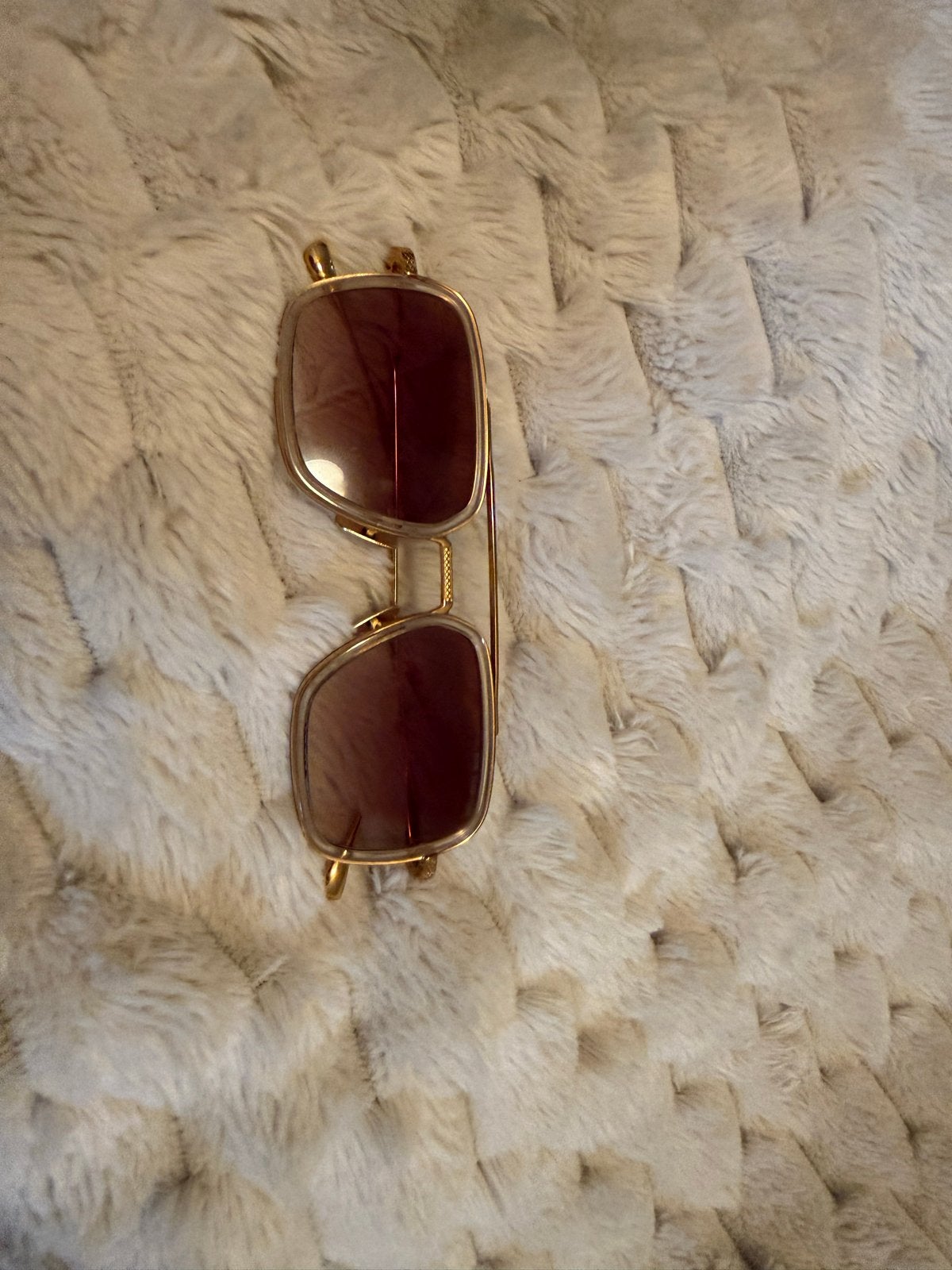 DITA FLIGHT.006 7806-L Clear Crystal / Yellow Gold, Zonnebril, Bruin, Zo goed als nieuw, Ophalen