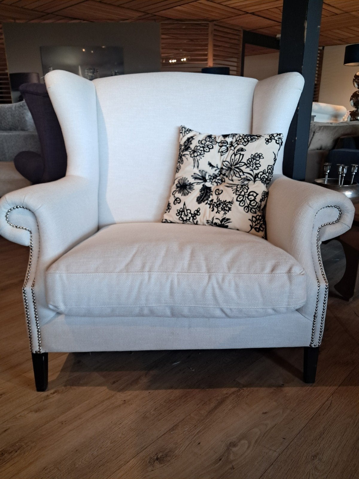 Luxe fauteuil VAN €1199 VOOR 475, Ophalen, Luxe, Klassiek, Zo goed als nieuw, Stof