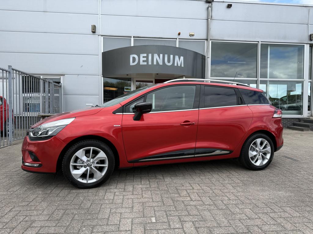 Renault Clio Estate 0.9 TCe Limited Navigatie, Climate contr, 898 cc, Gebruikt, 580 kg, Met garantie (alle)
