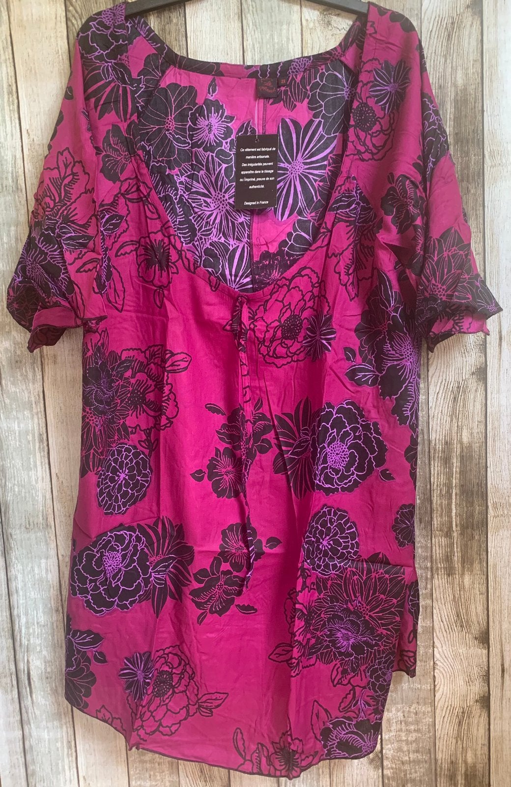 Roze/Paars tuniek Nieuw van Aller Simplement (Maat 50/52), Verzenden, Blouse of Tuniek, Paars, Nieuw