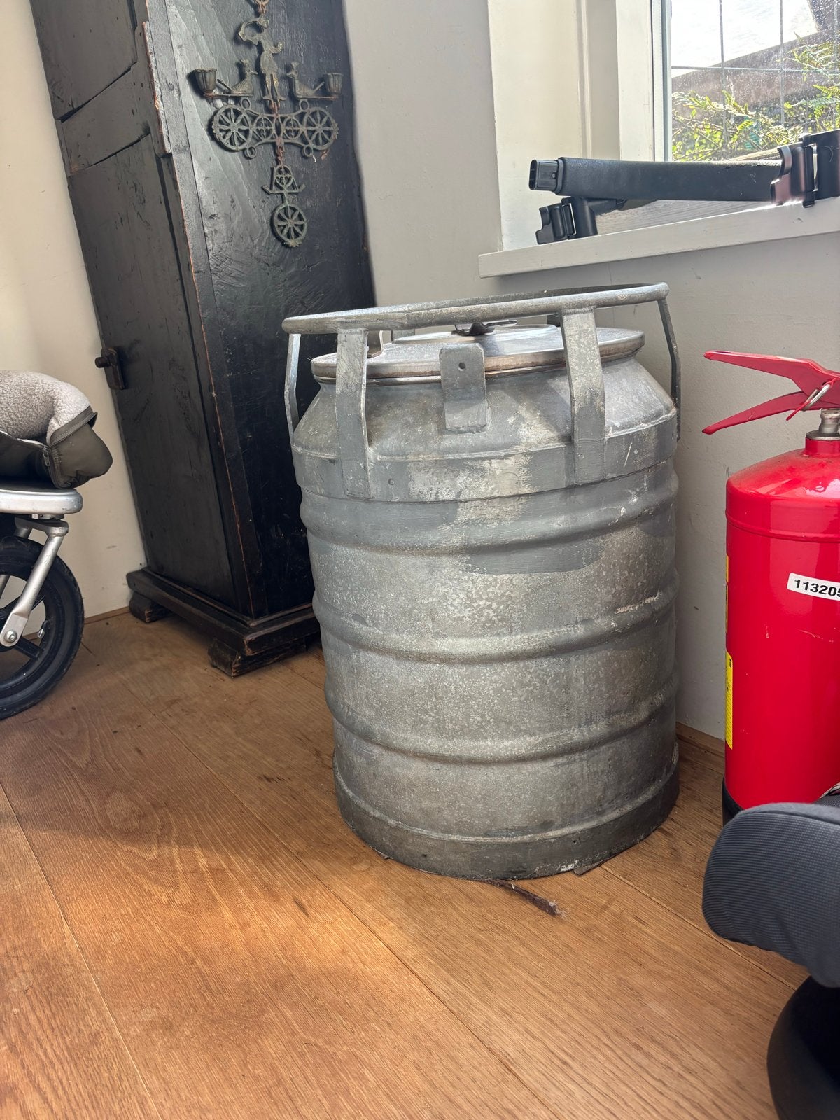 Vintage melkbus / aluminium vat, Ophalen of Verzenden