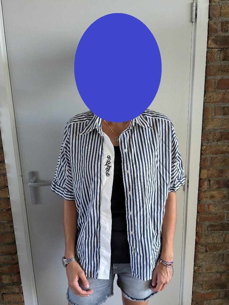 sommermann Blouse – Maat 44 – Blauw/Wit Gestreept, Kleding | Dames, Maat 42/44 (L), Ophalen of Verzenden, Zo goed als nieuw, Sommermann
