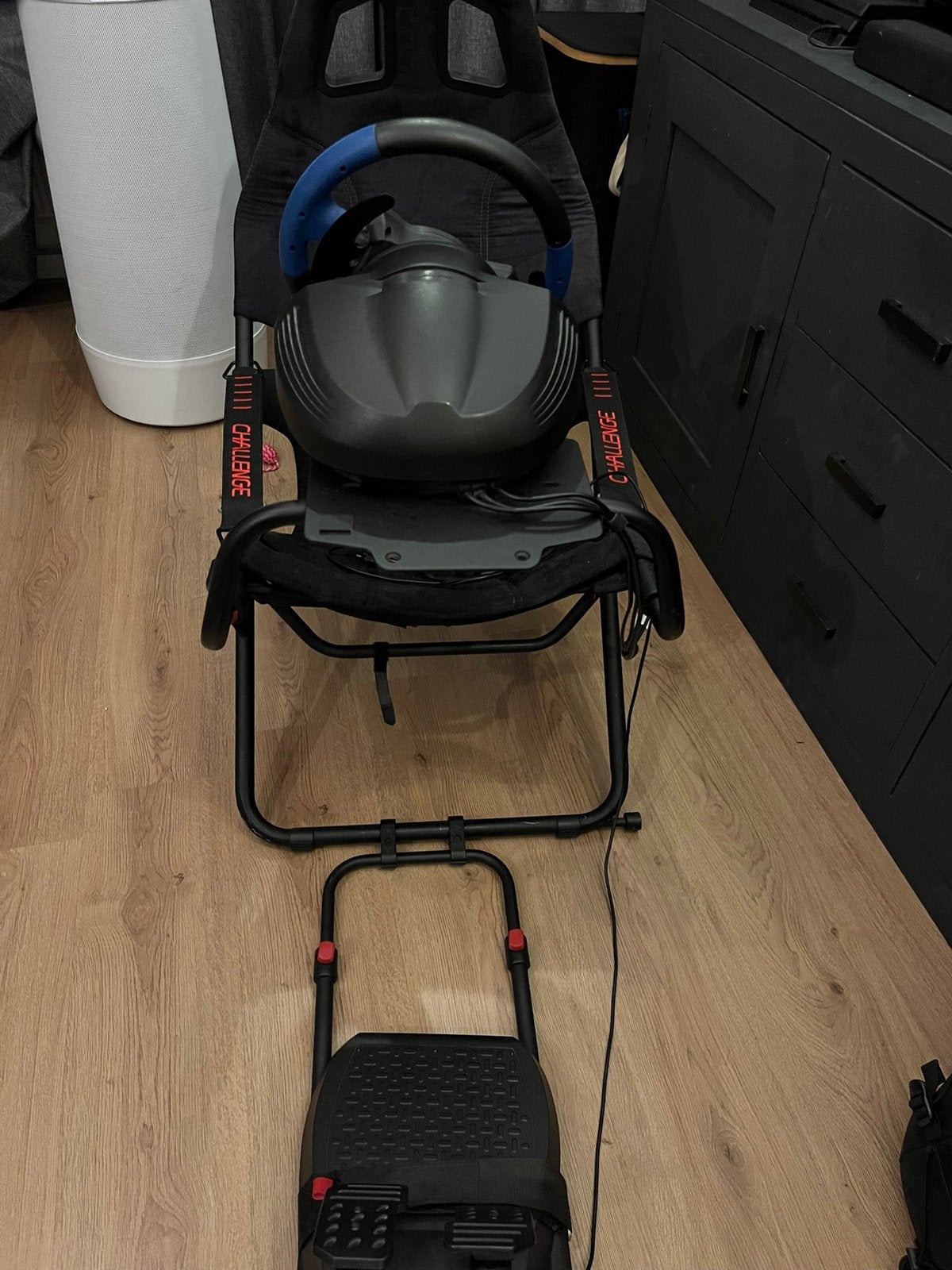 Playseat Challenge black Actifit met Thrustmaster stuur, Ophalen, Gebruikt, Playseat of Racestoel, PlayStation 4