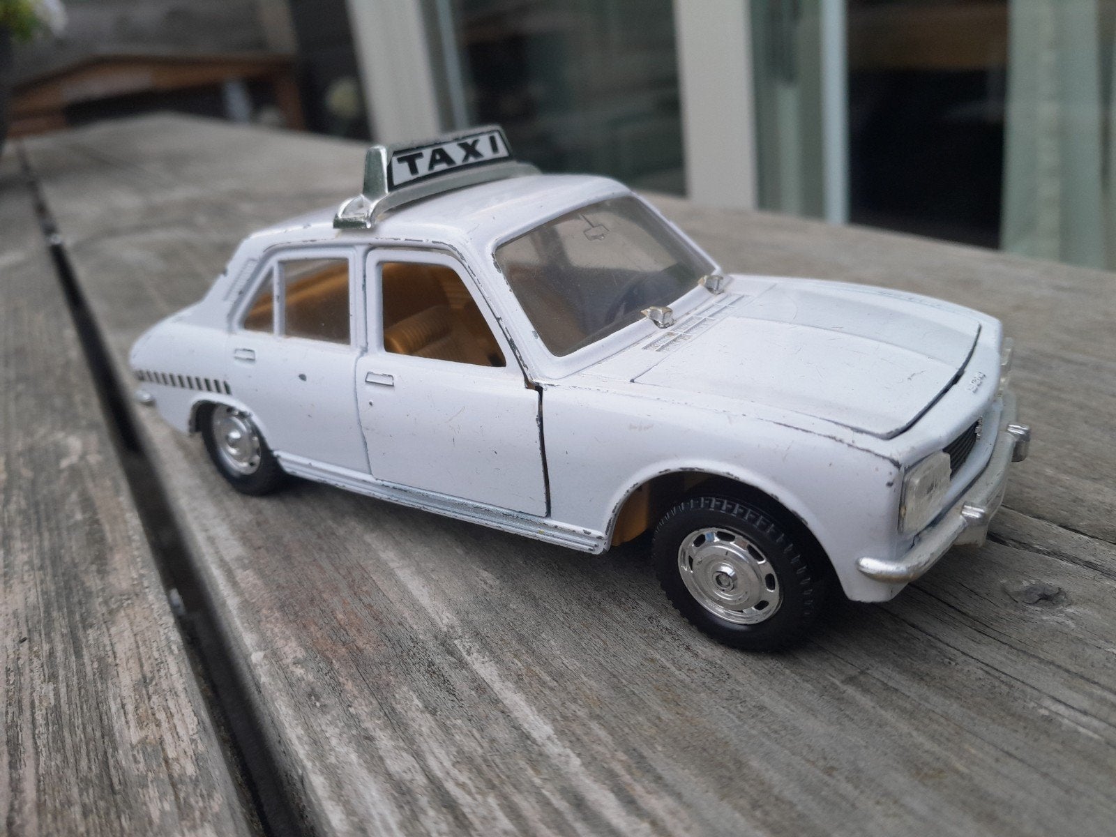 Peugeot 504 gl taxi, polistil 1:26, Ophalen of Verzenden, Gebruikt, Overige merken