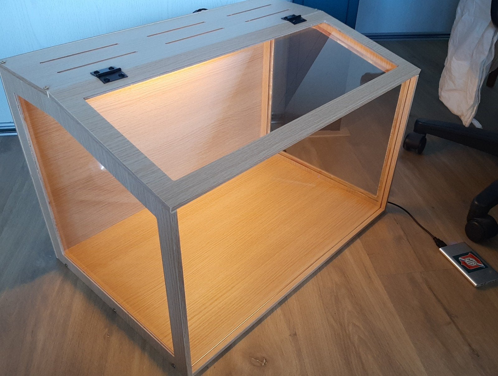 (DWERG)hamsterkooi, van Glas, Ophalen, Zo goed als nieuw, Kooi, Hamster