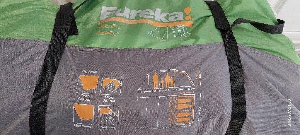 Eureka Familietent - 4 personen, Caravans en Kamperen, Tenten, Ophalen, Zo goed als nieuw, Tot en met 4