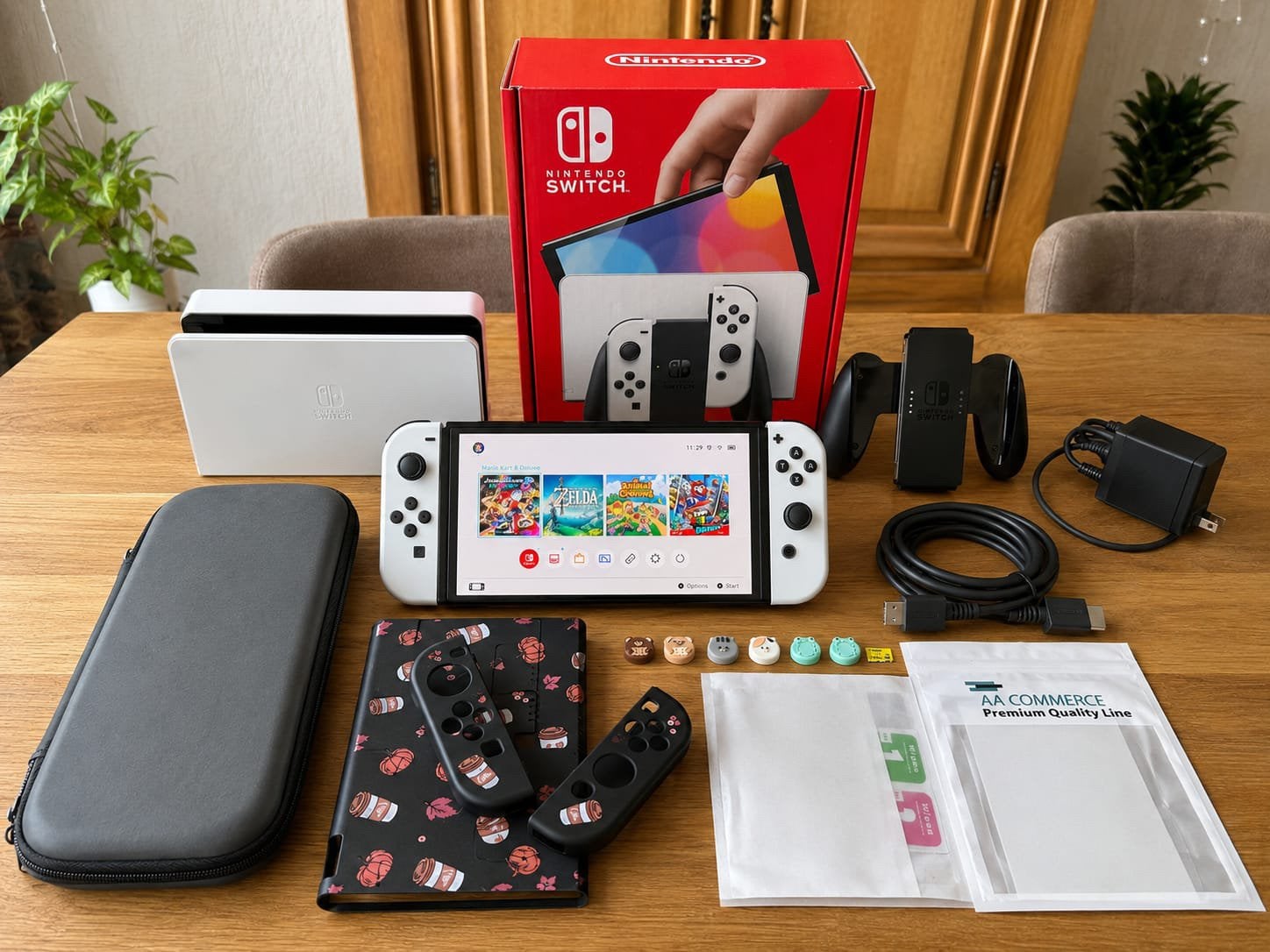 Nintendo Switch OLED Wit – Compleet met doos en accessoires, Spelcomputers en Games, Spelcomputers | Nintendo Switch, Ophalen