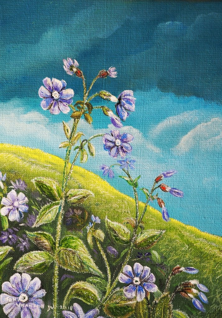 Koekoeksbloemen (Ton Vranken), Bloemen, Doek, Realistisch, Ophalen of Verzenden