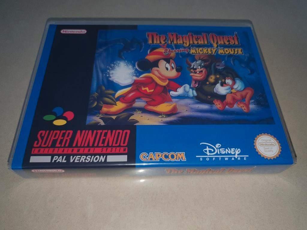 The Magical Quest Starring Mickey Mouse SNES Game Case, Spelcomputers en Games, Games | Nintendo Super NES, Avontuur en Actie