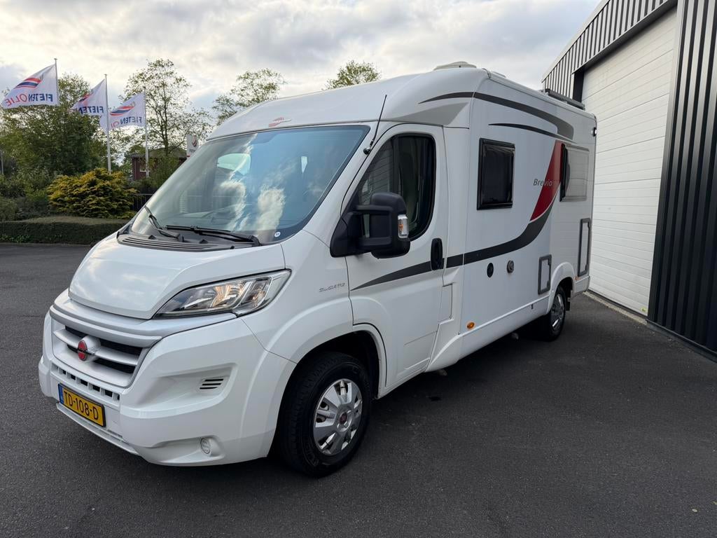 Burstner Brevio compacte camper - buscamper - SUPER COMPLEET, Gaslek-detector, Koelkast, Ringverwarming, Fiat