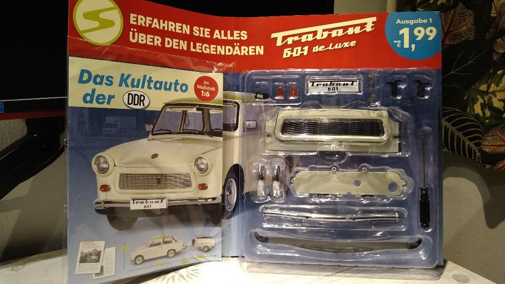 Hachette Ixo Trabant 601 De Luxe DIY Bouwset 1:6 nr. 1, Ophalen of Verzenden, Nieuw, Bus of Vrachtwagen, Overige merken