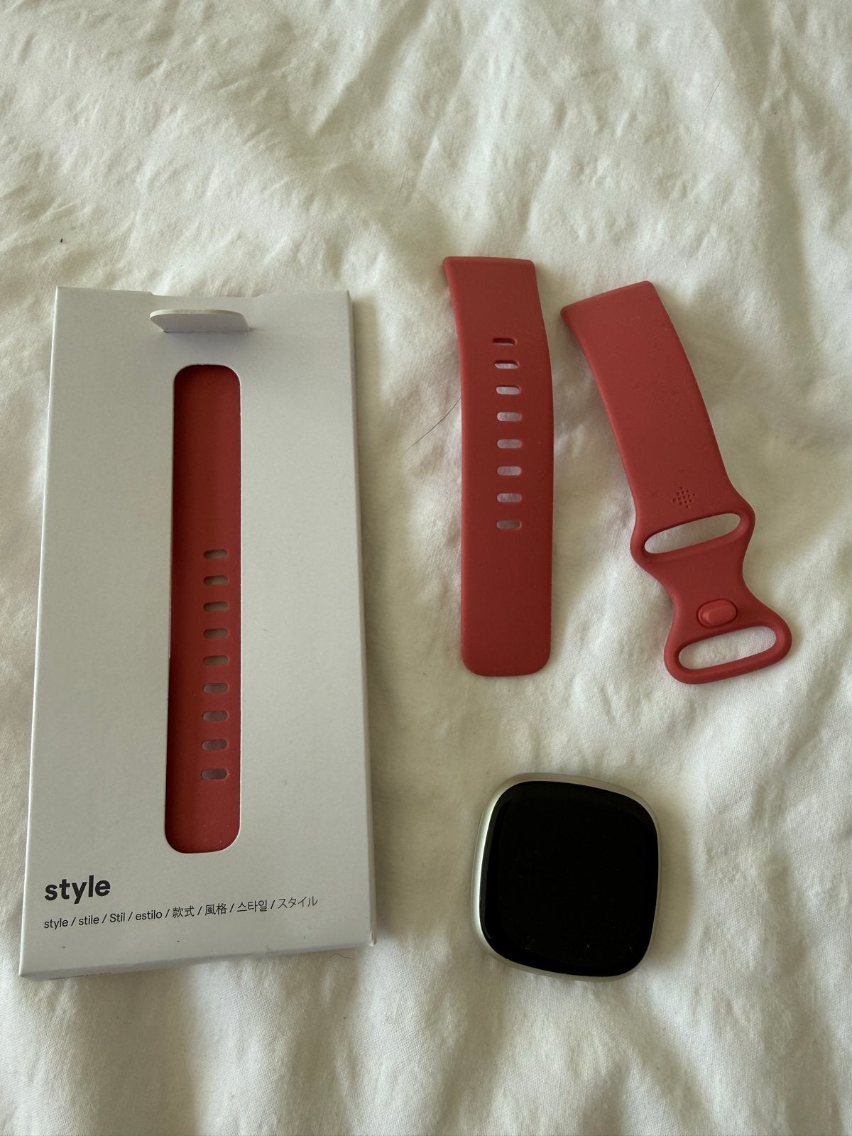 Fitbit Versa 3 Smartwatch (met oplader), Ophalen of Verzenden, Android, Afstand, Gebruikt