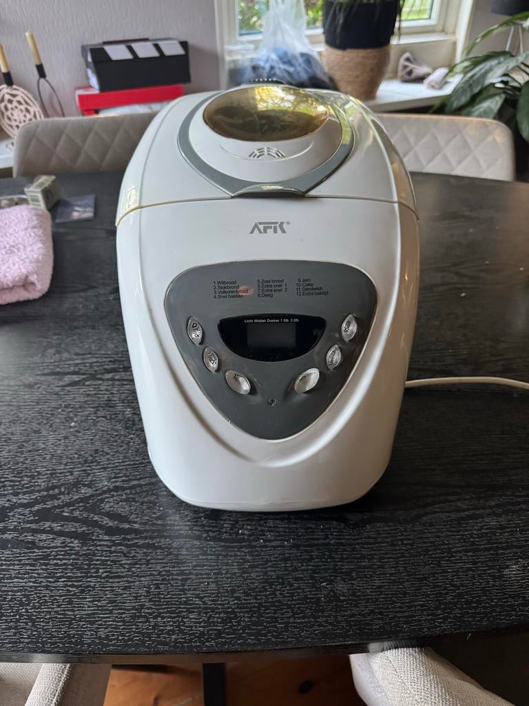 AFK Broodbakmachine - Witbrood, Volkorenbrood, Cake, Jam, Witgoed en Apparatuur, 800 tot 1200 gram deeg, Ophalen of Verzenden