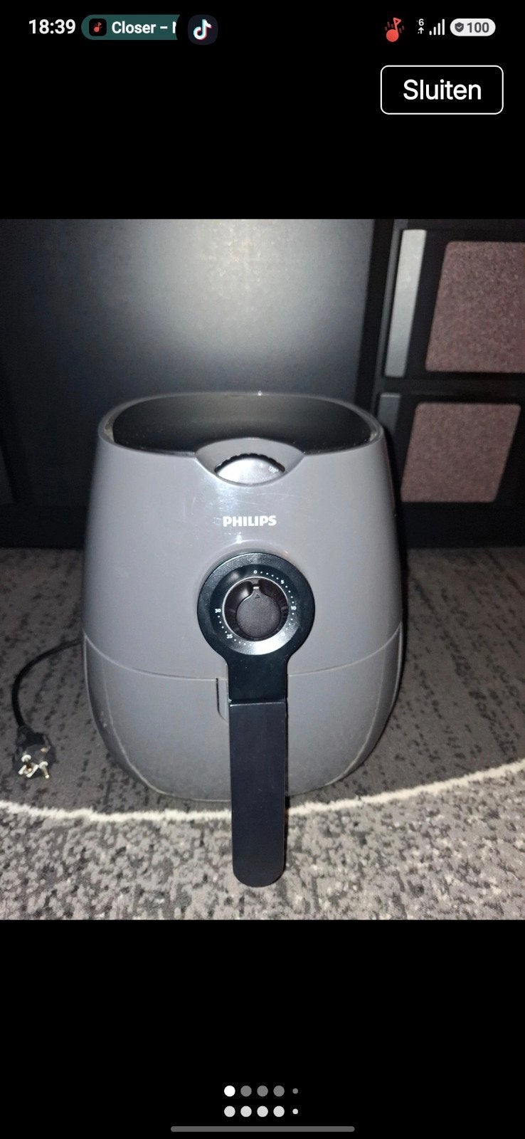 Philips Daily Collection Airfryer - Gebruikt, Ophalen of Verzenden, Gebruikt, Airfryer, 750 t/m 999 gram