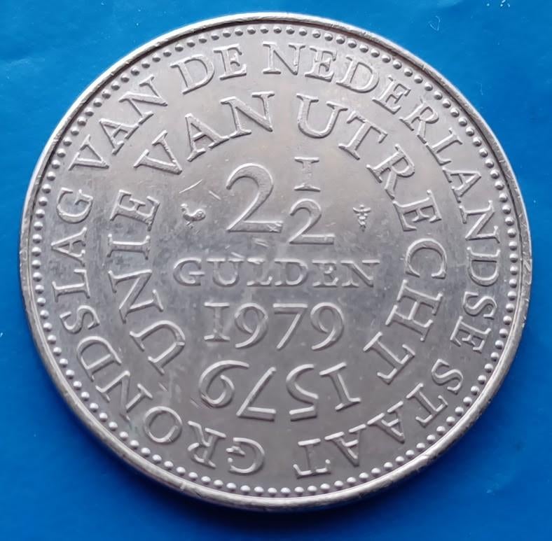 2 1/2 Gulden 1979 - Unie van Utrecht UNC, Postzegels en Munten, Munten | Nederland, Verzenden, Koningin Juliana, 2½ gulden, Losse munt