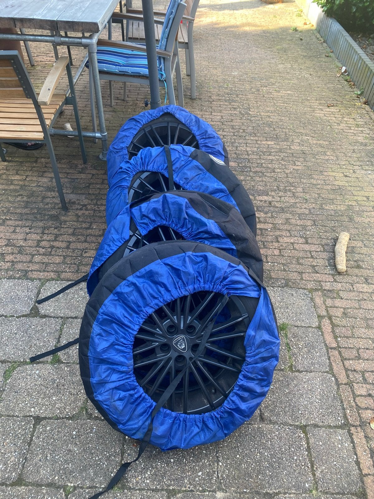 Banden en velgen set, Ophalen of Verzenden, Gebruikt